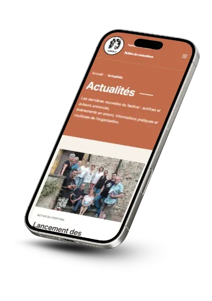 Actualités du Festival BD d'Ambierle sur smartphone
